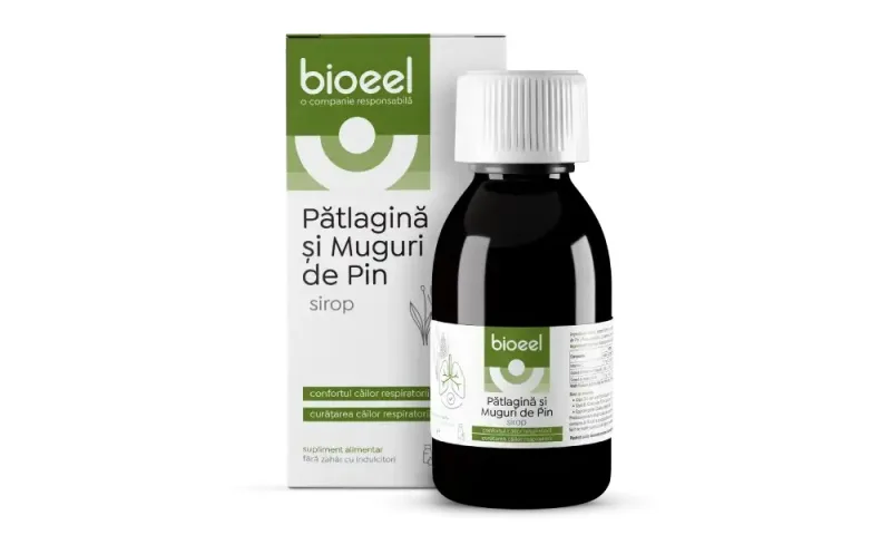 Sirop de Patlagina si Muguri de Pin, 120 g, BioEel — preț și oferte