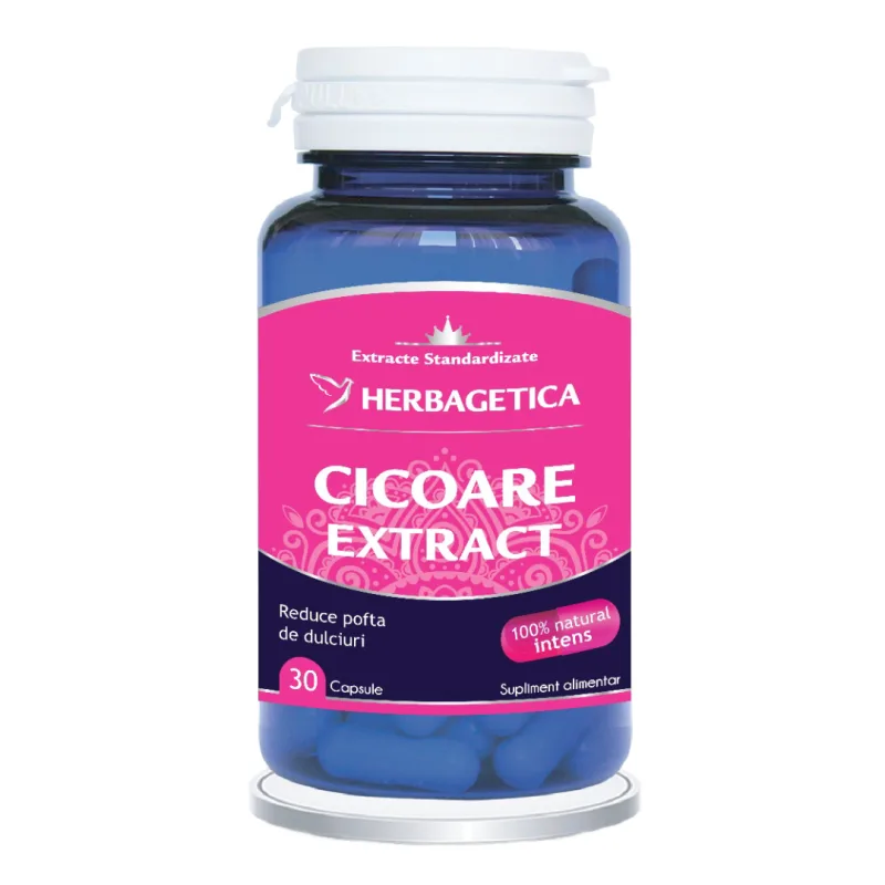 Cicoare Extract, 30 capsule, Herbagetica — preț și oferte