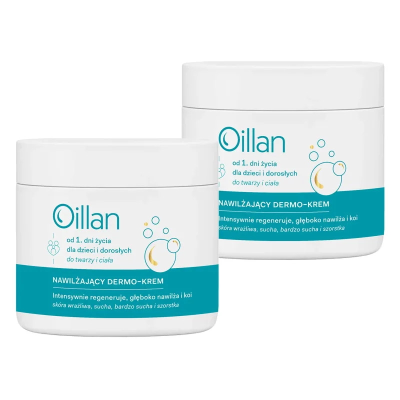 Oillan, dermo-cremă hidratantă, din prima zi de viață, 2 x 500 ml — preț și oferte