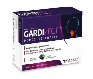 Gardipect Icelander cu aromă de coacăze negre, 24 pastiluțe