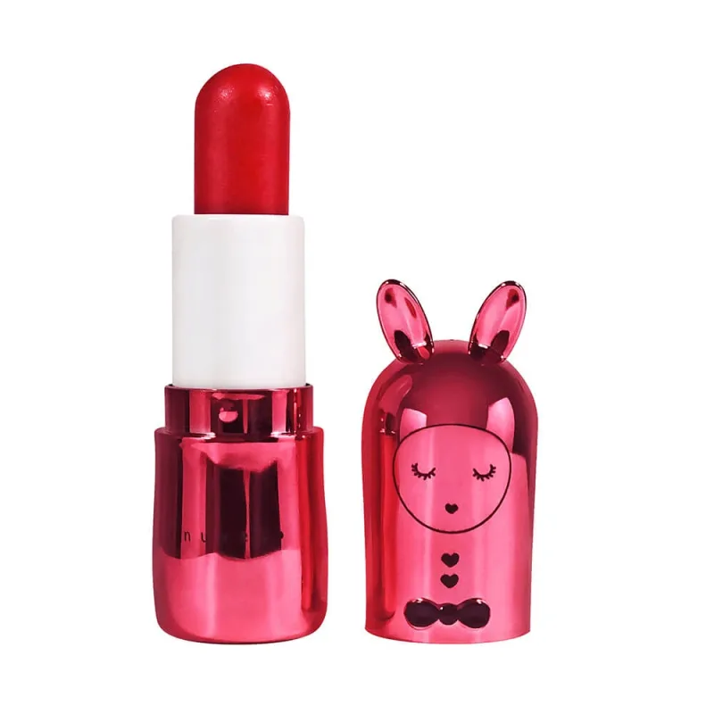 Balsam de buze cu sclipici pentru copii, Red, cu parfum de mar, Pomme d'Amour, Inuwet, 3.5 gr — preț și oferte