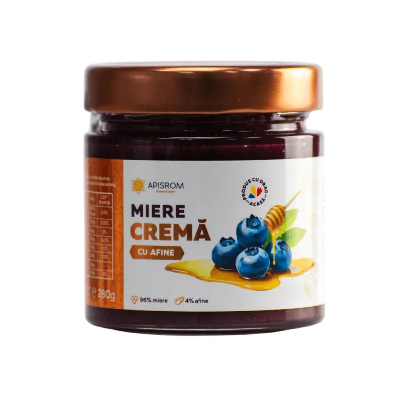 Miere crema cu afine, 280 g, Apisrom — preț și oferte