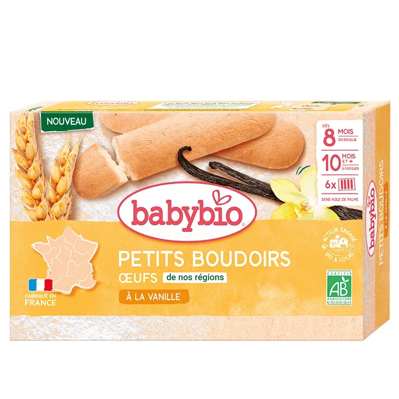 Biscuiti Bio cu vanilie pentru dentitie, +8 luni, 120 g, Babybio — preț și oferte