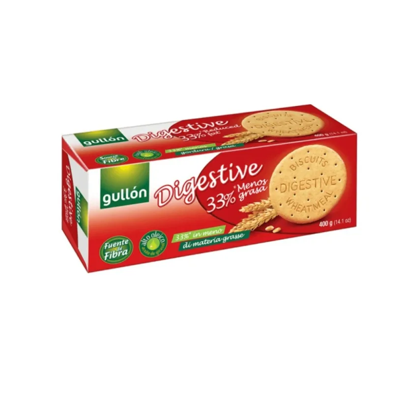 Biscuiti digestivi cu continut redus de grasime, 400 g, Gullon — preț și oferte