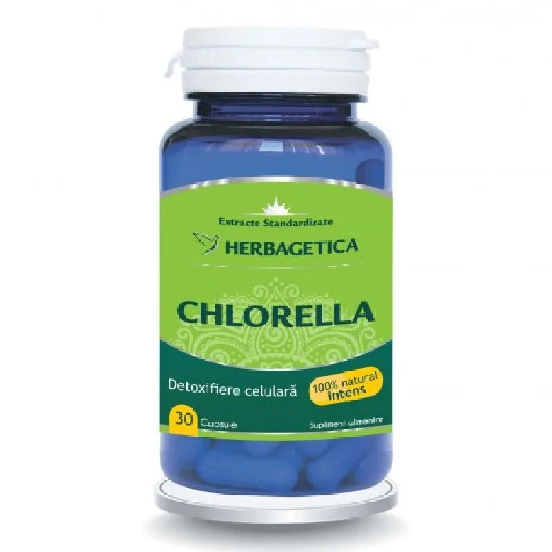 Chlorella, 30 capsule, Herbagetica — preț și oferte