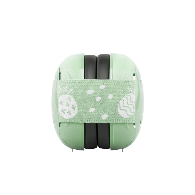 Casti antifonice pentru bebelusi cu 2 bentite reglabile, +0 luni, Verde, Mini+ — preț și oferte