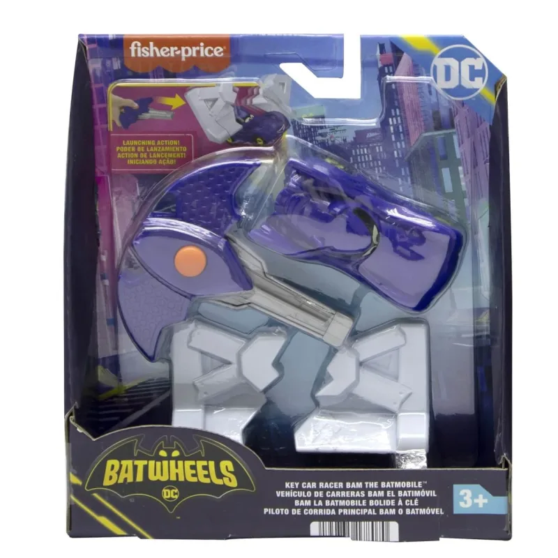 Masinuta Batwheels Batwheels, +3 ani, Scara 1:55, Albastru, Fisher Price — preț și oferte