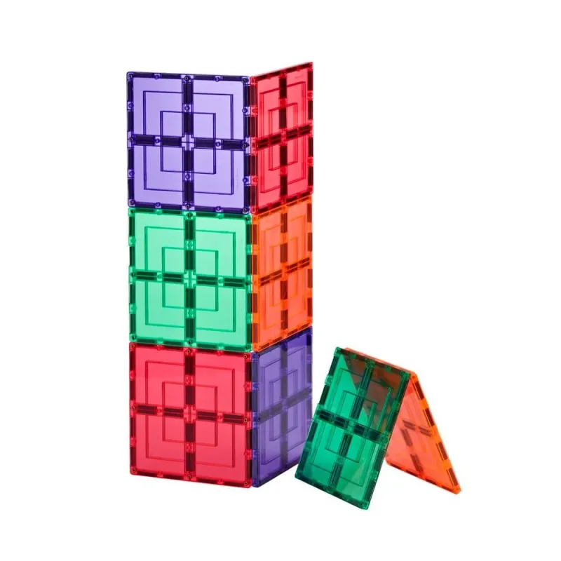 Set de constructie cu piese magnetice Large Square Pack, +3 ani, 8 piese, Learn & Grow — preț și oferte