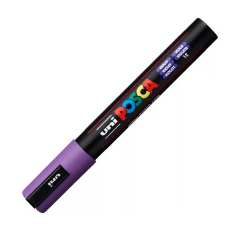 Marker acrilic PC-5M Medium, Violet 12, Posca — preț și oferte