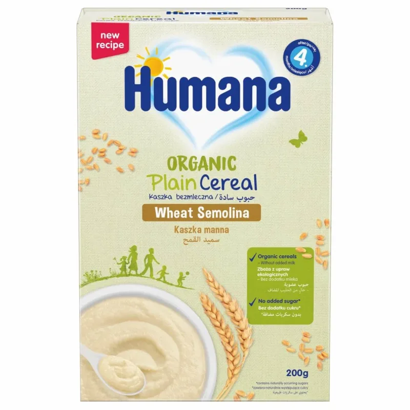 Cereale Bio din gris, + 4 luni, 200 g, Humana — preț și oferte