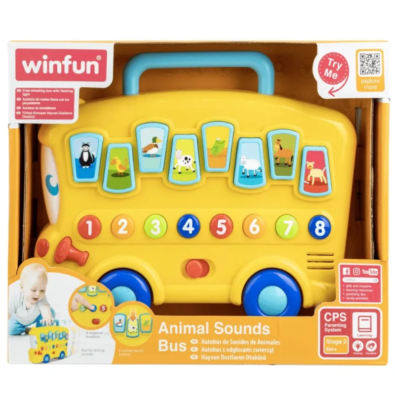 Autobuz cu sunete si lumini, 6 luni+, Winfun — preț și oferte