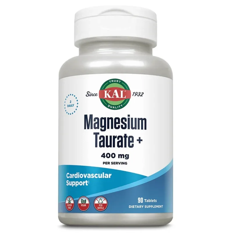 Magnesium Taurate Plus 400 mg Kal, 90 tablete, Secom — preț și oferte