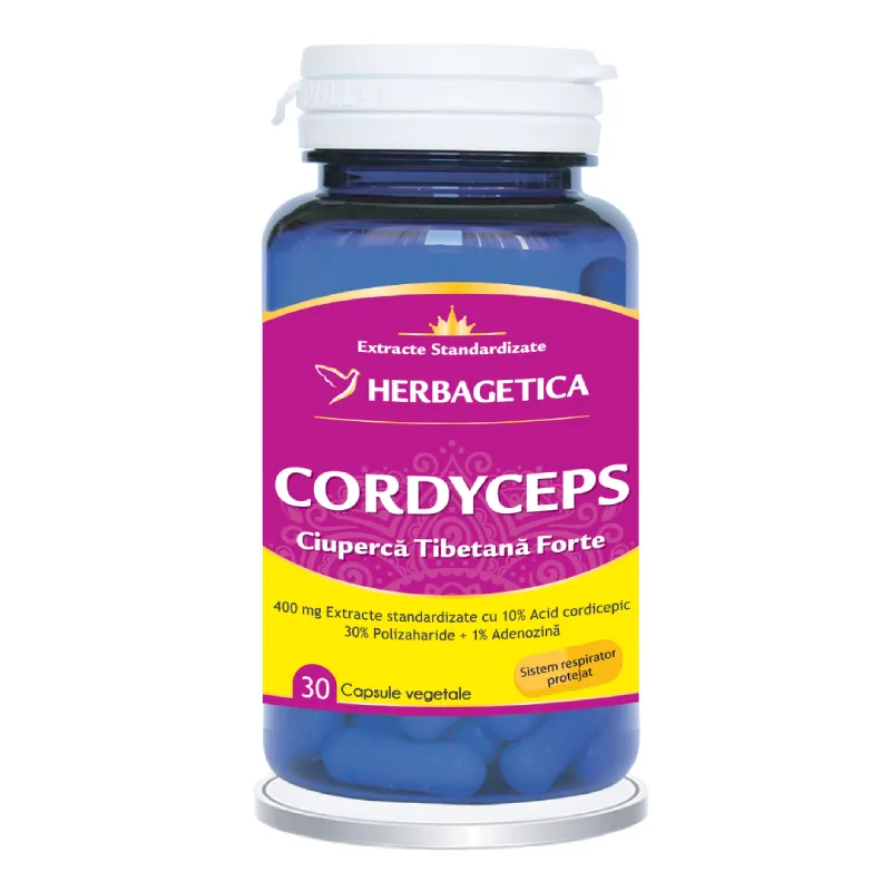 Cordyceps 10/30/1, 30 capsule, Herbagetica — preț și oferte