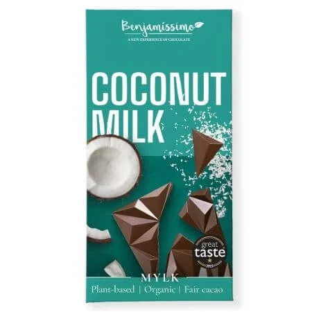 Ciocolata bio cu cocos, 60 g, Benjamisimo Benjamissimo — preț și oferte
