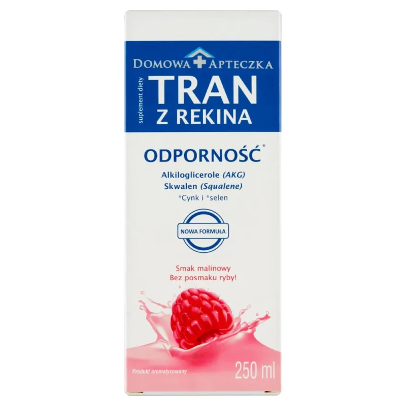Ulei de rechin, pentru copii cu vârsta peste 3 ani și adulți, aromă de zmeură, 250 ml — preț și oferte
