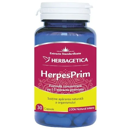 HerpesPrim, 30 capsule, Herbagetica — preț și oferte