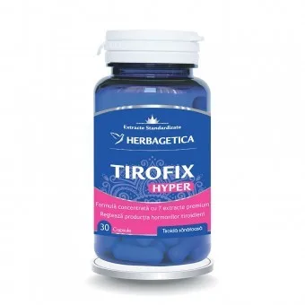 Tirofix Hyper, 30 capsule, Herbagetica — preț și oferte