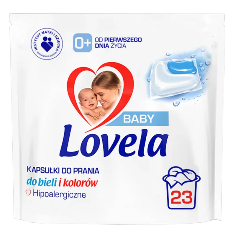 Lovela, capsule de spălat hipoalergenice, albe și colorate, 23 bucăți — preț și oferte