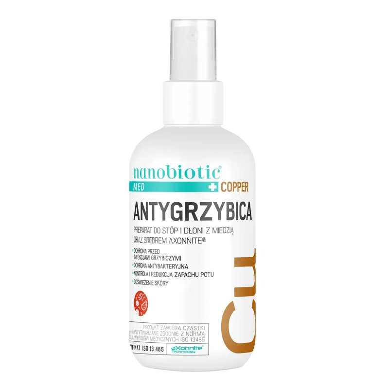 Nanobiotic Med Antifungal Forte, preparat pentru picioare și mâini, 75 ml — preț și oferte