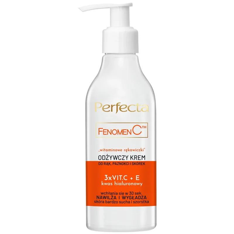 Perfecta Fenomen C Vitamin Gloves, cremă hrănitoare pentru mâini, unghii și cuticule, 195 ml — preț și oferte