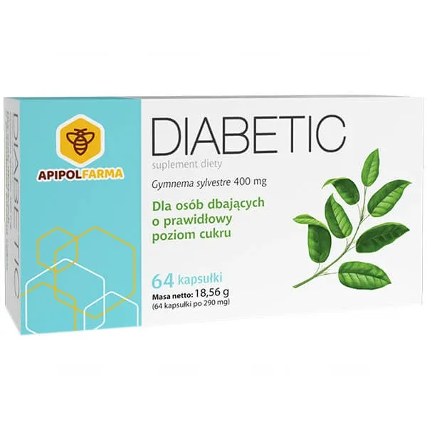 Diabetic, Gymnema sylvestre 400 mg, 64 capsule — preț și oferte
