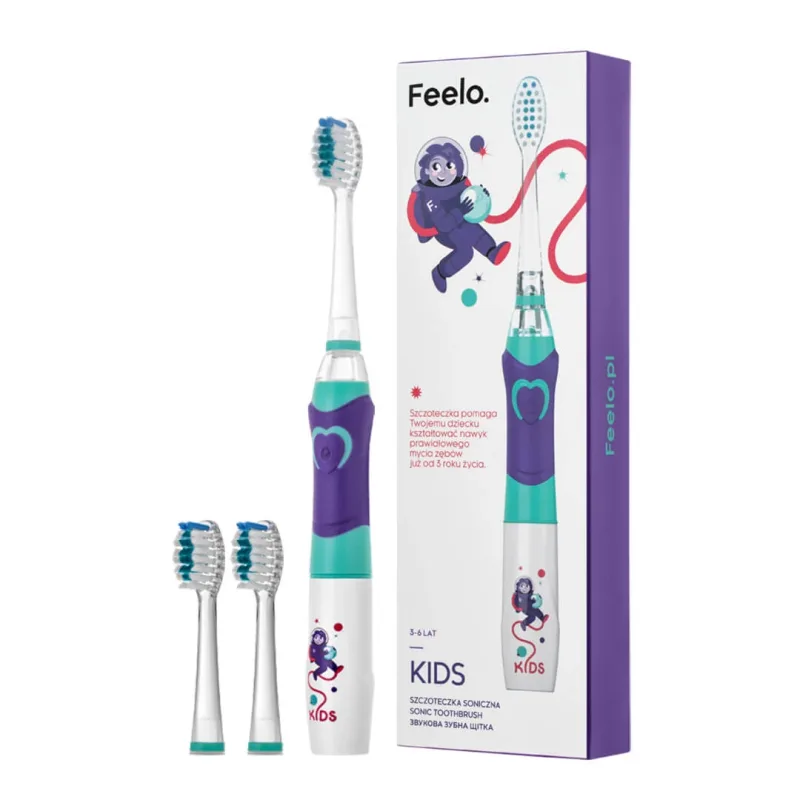 Feelo Kids, periuță de dinți sonică pentru copii, 3-6 ani, 1 buc — preț și oferte