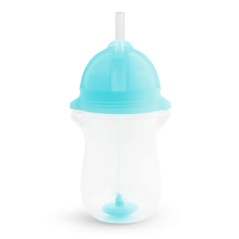 Munchkin Tip&Sip, cană cu pai, albastru, 296 ml — preț și oferte