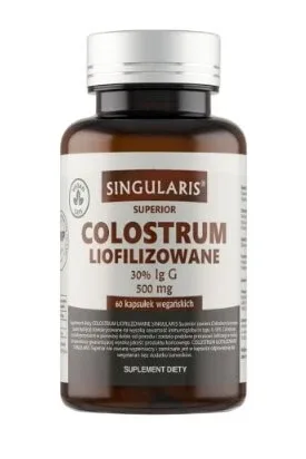 Singularis Colostrum Liofilizat 30% Ig G 500mg, 60 capsule — preț și oferte
