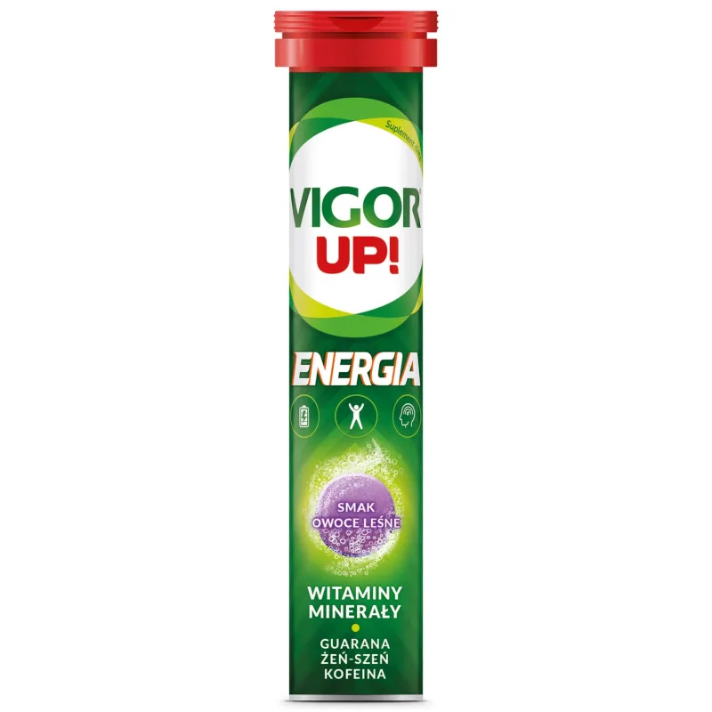 Vigor Up! Energy, aromă de fructe de pădure, 20 comprimate efervescente — preț și oferte