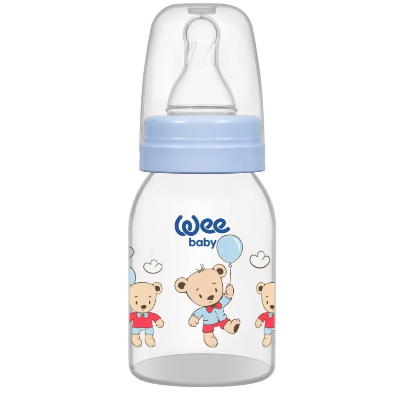 Biberon 125 ml cu tetina rotunda - cod 851, Wee Baby — preț și oferte