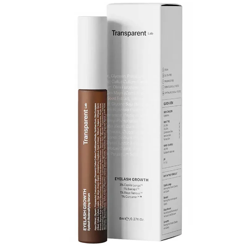 Transparent Lab Eyelash Grow, ser pentru întărirea genelor, 8 ml — preț și oferte