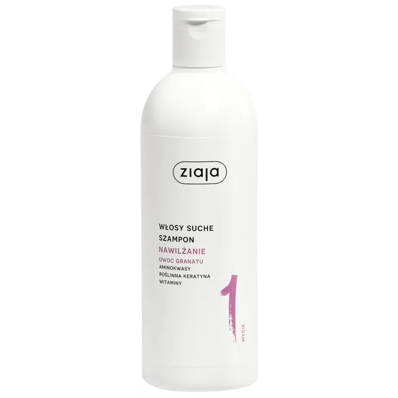 Ziaja Roślinnie Pielnywanie Nawilżanie Owoc Pomatu, șampon, păr uscat, 400 ml — preț și oferte