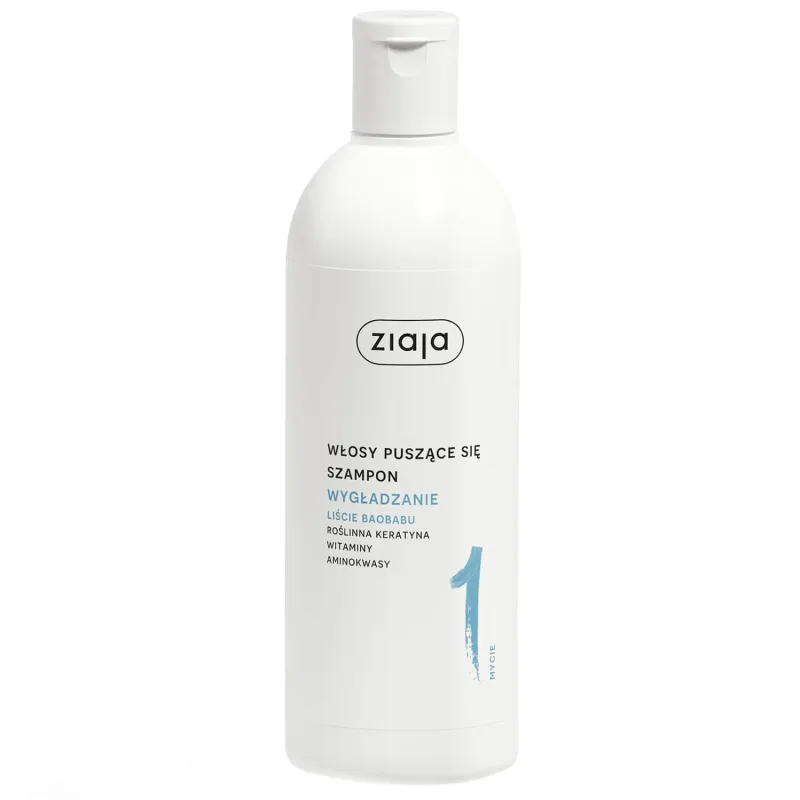 Ziaja Plant Care Smoothing Baobab Leaves, șampon, păr creț, 400 ml — preț și oferte