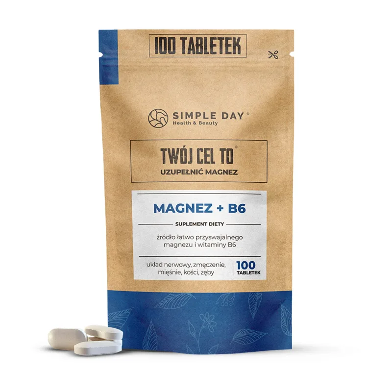 Simple Day Magneziu + B6, 100 comprimate — preț și oferte