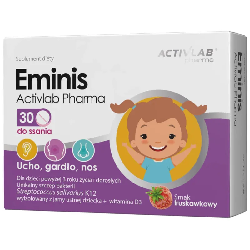 Activlab Pharma Eminis, aromă de căpșuni, 30 pastile — preț și oferte