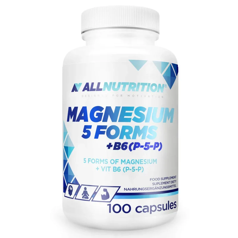 Allnutrition Magneziu 5 forme + B6 (P-5-P), 100 capsule — preț și oferte