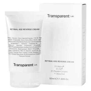 Transparent Lab Retinal Age Reverse Cream, cremă de față anti-îmbătrânire cu retinal, 50 ml