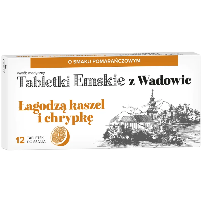 Emskie z Wadowic comprimate, aromă de portocale, 12 pastiluțe — preț și oferte