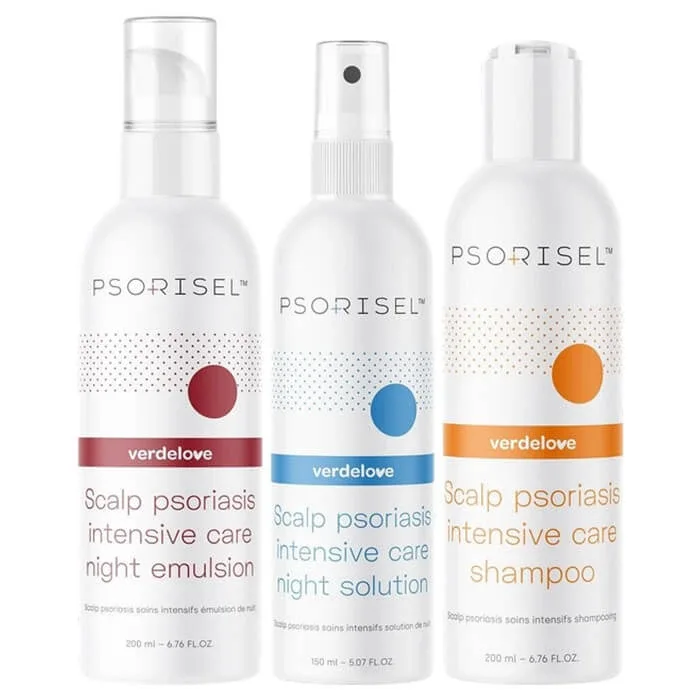 Verdelove Psorisel set, pentru psoriazis al scalpului, șampon 200 ml + emulsie, 200 ml + lichid, 150 ml — preț și oferte