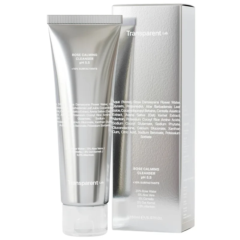 Transparent Lab Rose Calming Cleanser, gel delicat de spălare a feței cu trandafiri, 150 ml — preț și oferte