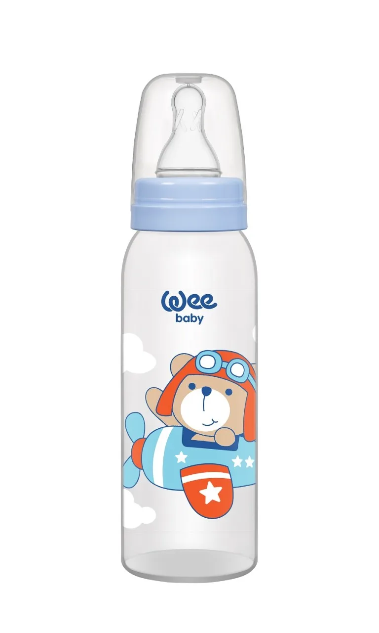 Biberon 250 ml cu tetina rotunda - cod 852, Wee Baby — preț și oferte