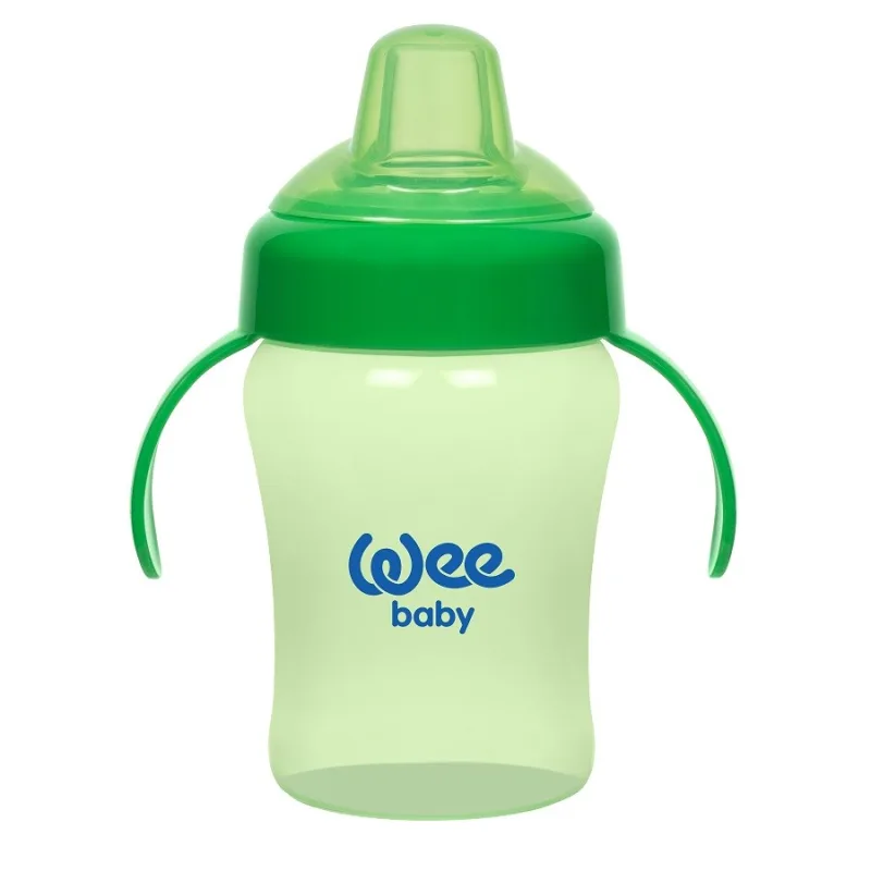 WEE BABY Canita 240ml maner si cioc silicon 775 — preț și oferte