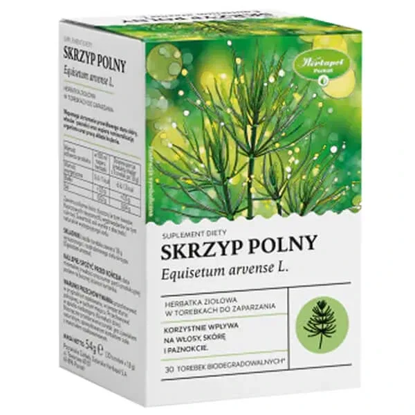 Herbapol Skrzyp Polny, ceai de plante, 30 pliculețe biodegradabile — preț și oferte