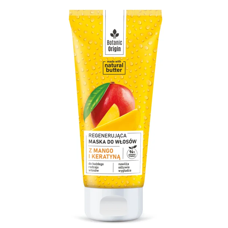 Botanic Origin, mască regenerantă pentru păr cu mango și keratină, 200 ml Idee Derm — preț și oferte