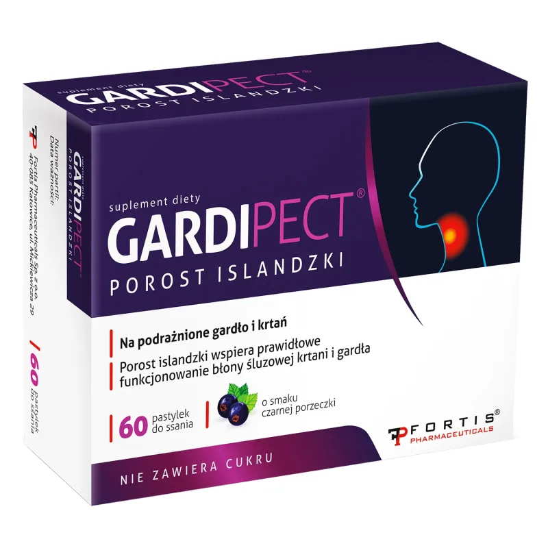 Gardipect Icelander, aromă de coacăze negre, 60 de pastile — preț și oferte