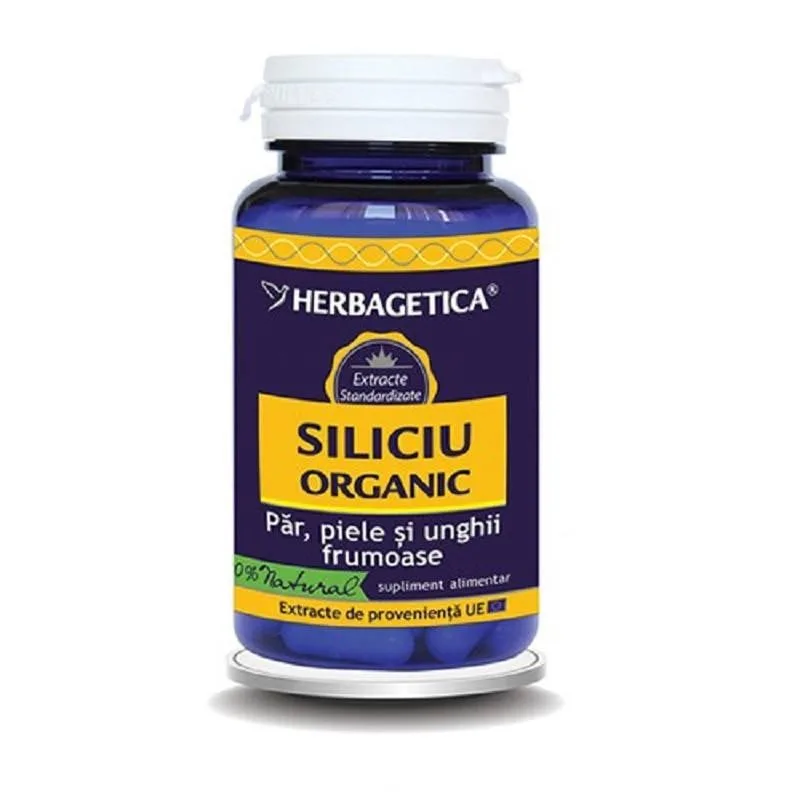 Siliciu organic, 30 capsule, Herbagetica — preț și oferte