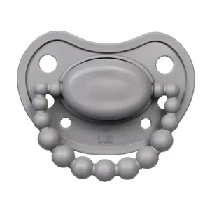 Luu Kids, suzetă, poziționare, silicon, Lovely Gray, de la 6 luni, 1 buc
