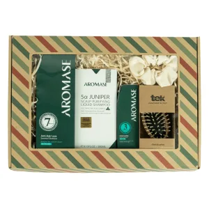 Aromase Anti - Hair Loss set împotriva căderii părului, șampon, 400 ml + șampon, 260 ml + spray, 40 ml + perie + radieră