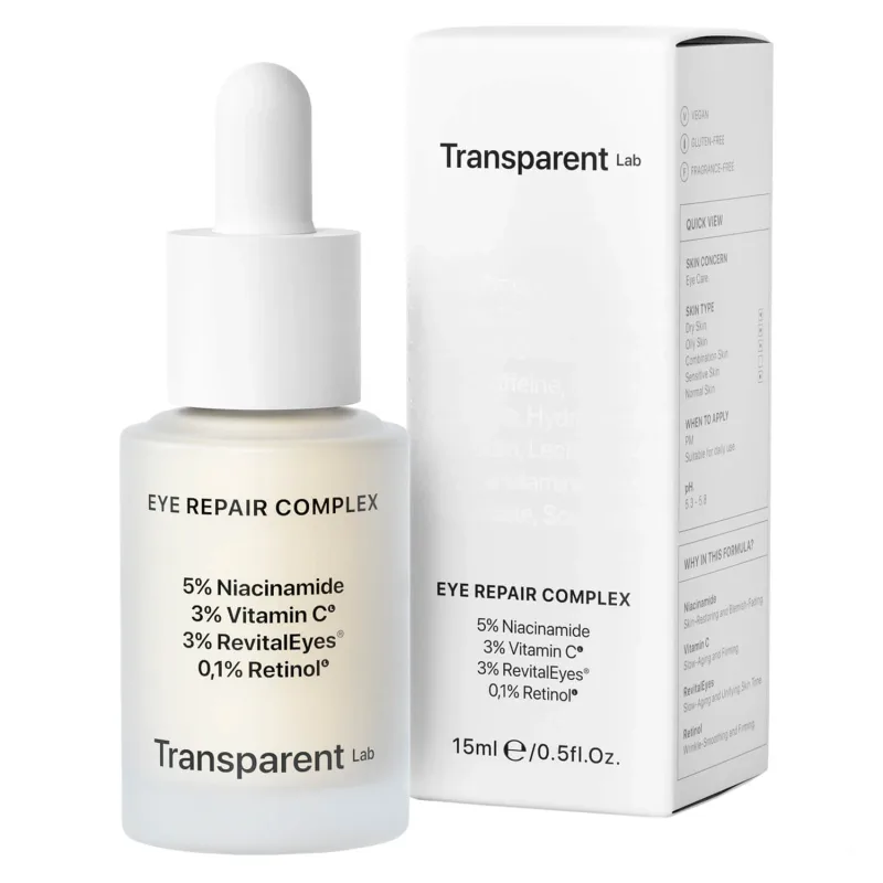 Transparent Lab Eye Repair Complex, gel pentru ochi cu retinol, 15 ml — preț și oferte