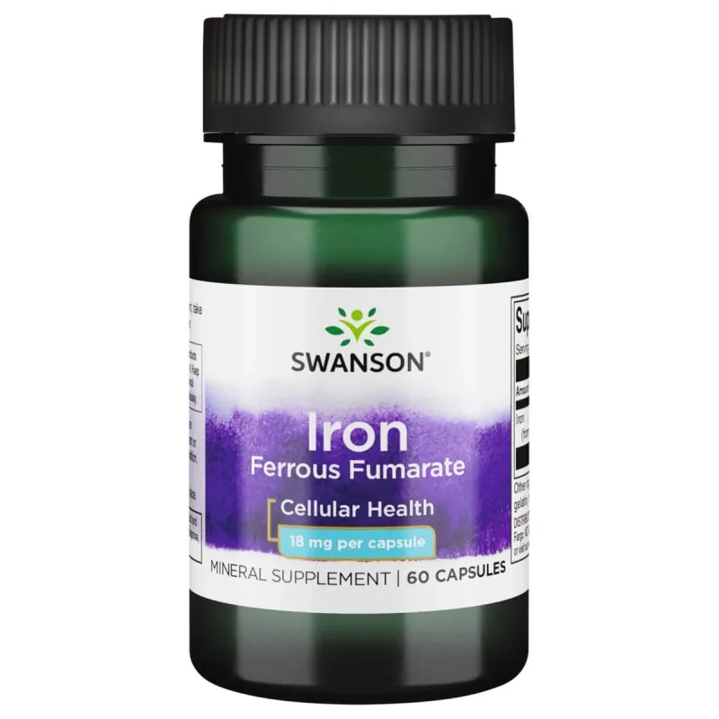 Fumarat feros de fier Swanson, fumarat de fier, 60 capsule — preț și oferte